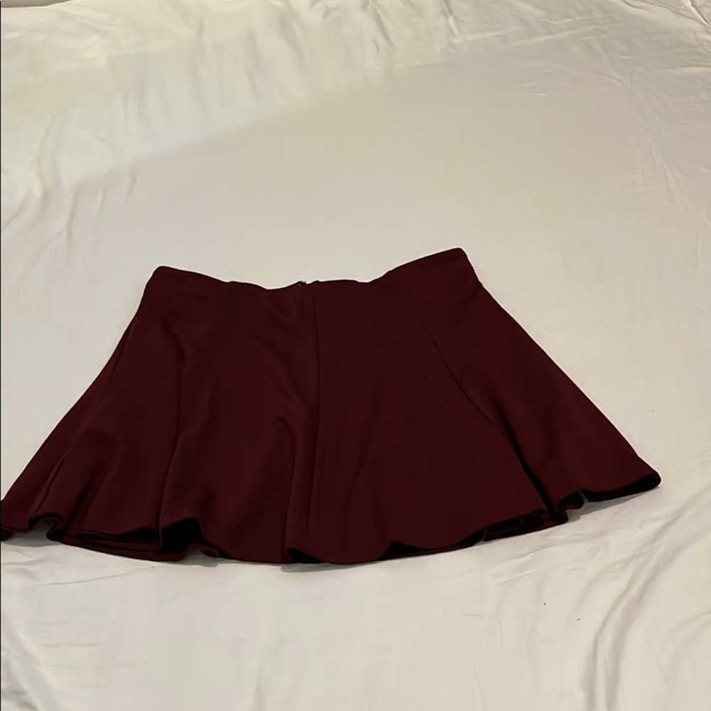 Banana Republic Burgundy Mini Skirt 10 Petite